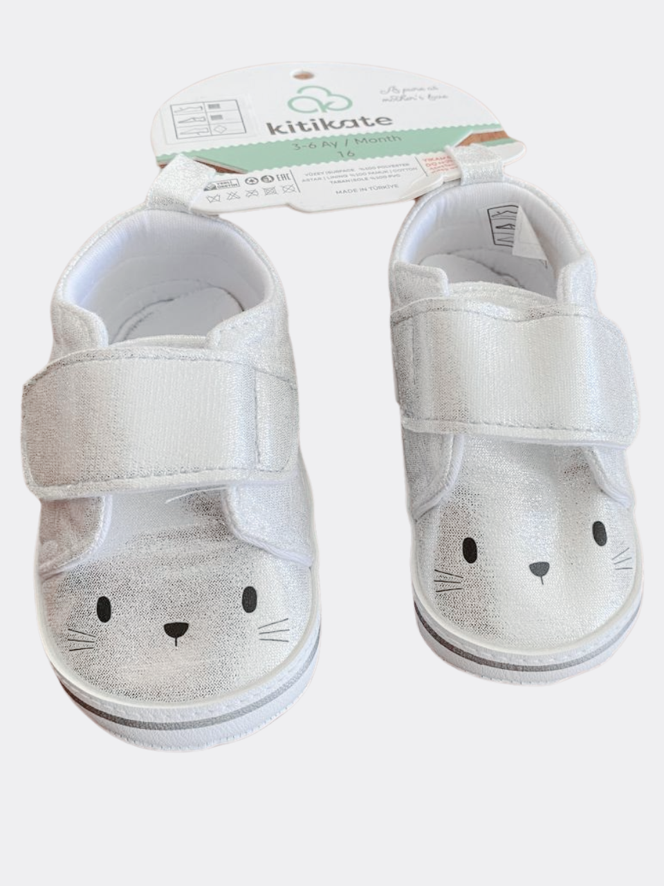 Grey Rabbit Shoes for baby Girl