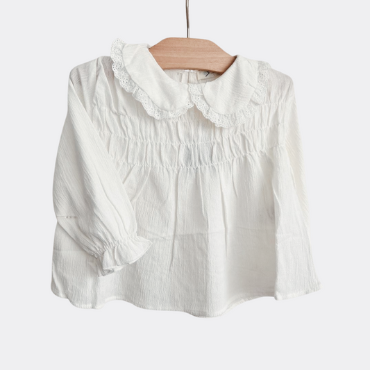 White Shirt With Dentelle