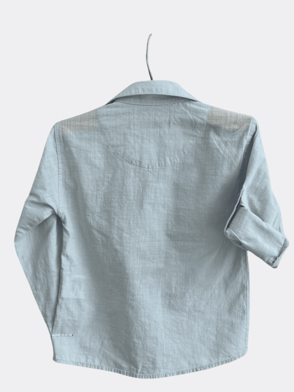 Baby Blue Long Sleeves Shirt - La Farandole Paris