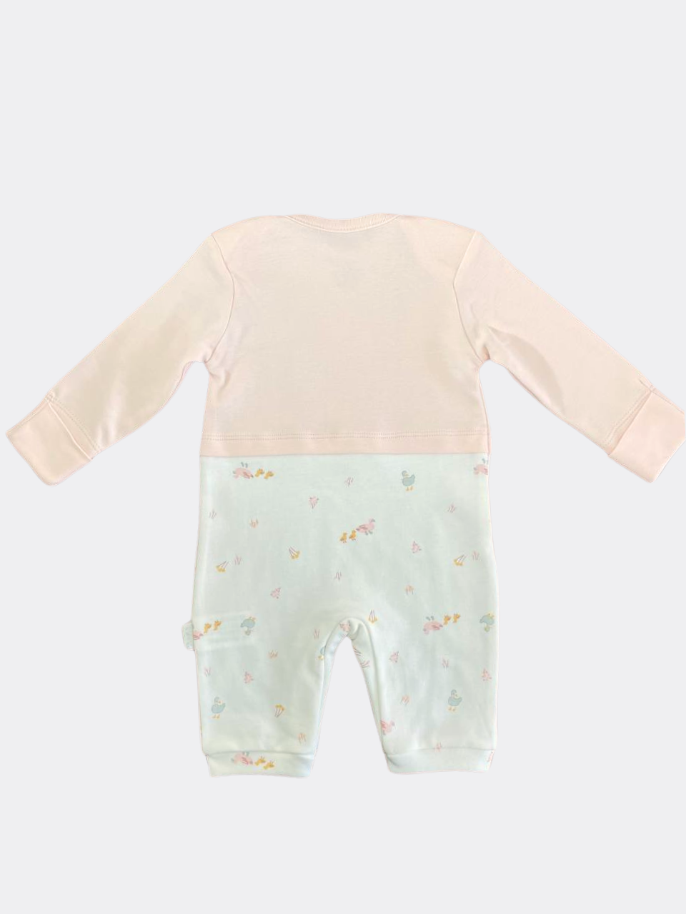 White And Pink Duck Overall