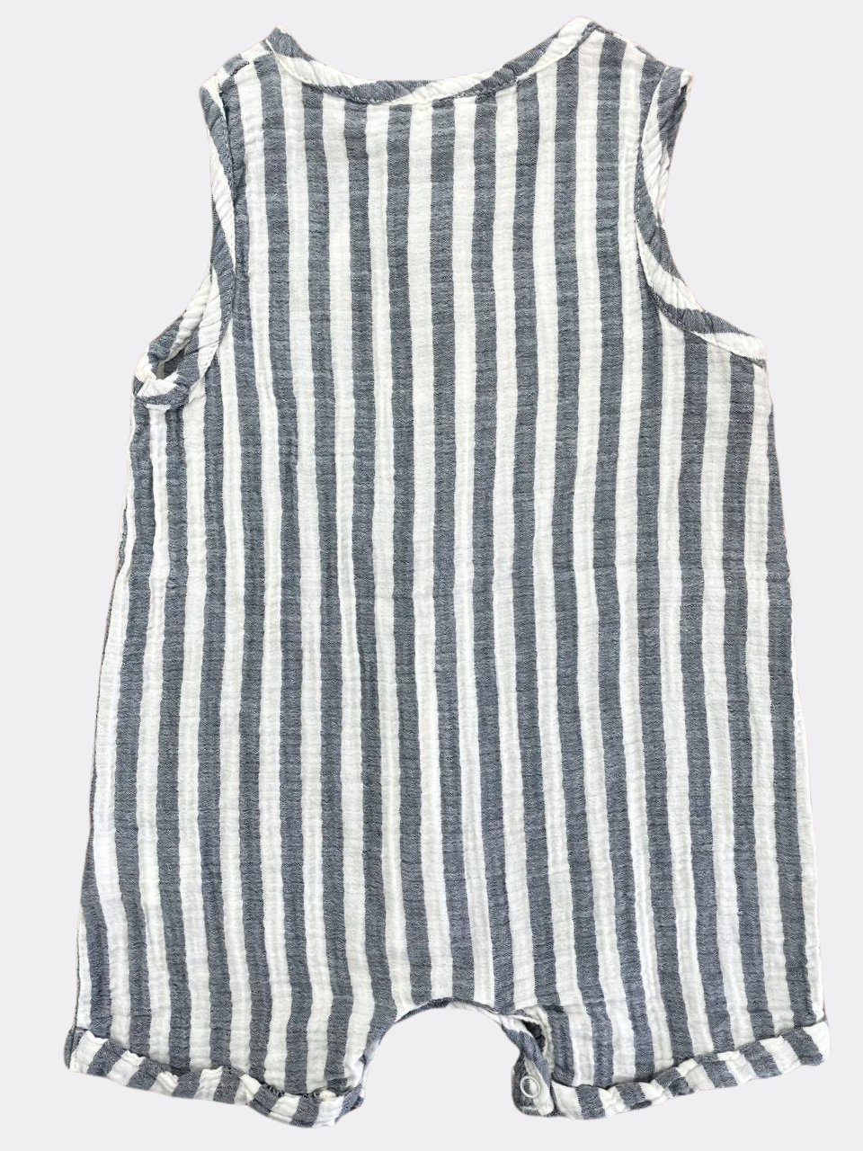 Grey/off White Stripped Overall