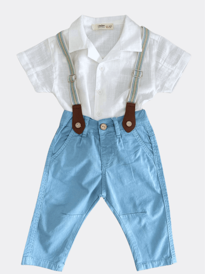Blue Pants Salopette - La Farandole Paris