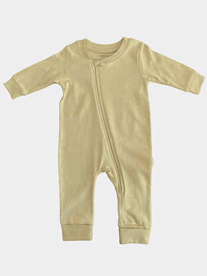 Beige Cotton Overall Zip - La Farandole Paris