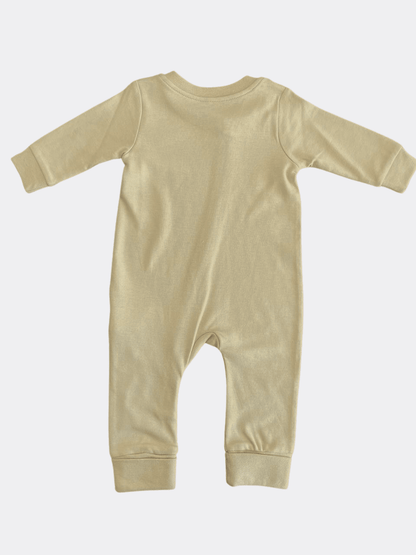 Beige Cotton Overall Zip - La Farandole Paris