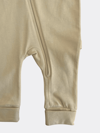 Beige Cotton Overall Zip - La Farandole Paris
