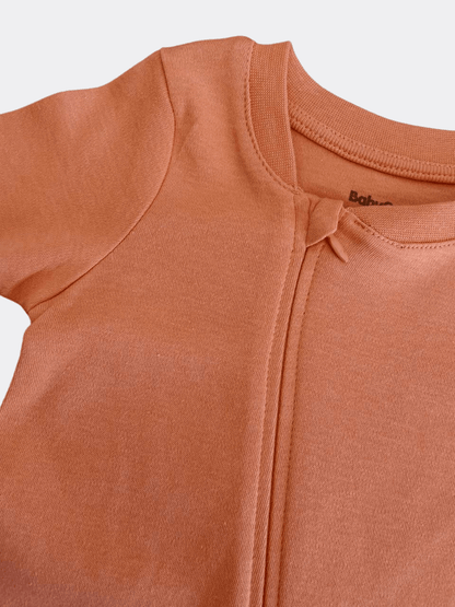 Orange Cotton Overall Zip - La Farandole Paris