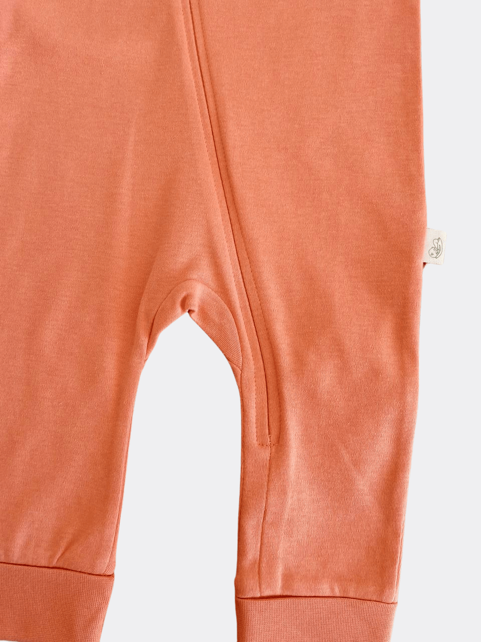 Orange Cotton Overall Zip - La Farandole Paris