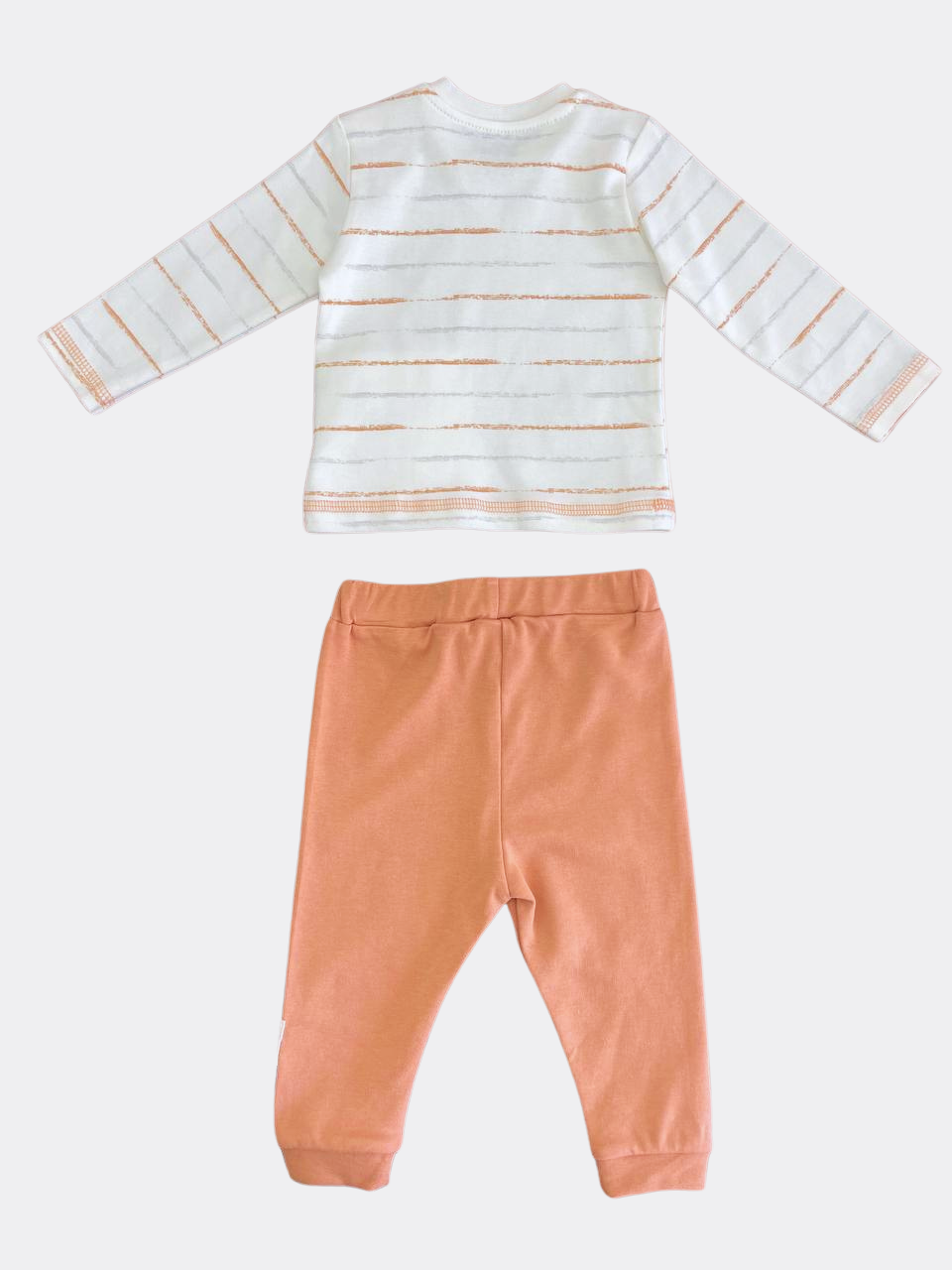 Off White And Orange Safari Set 2 Pieces