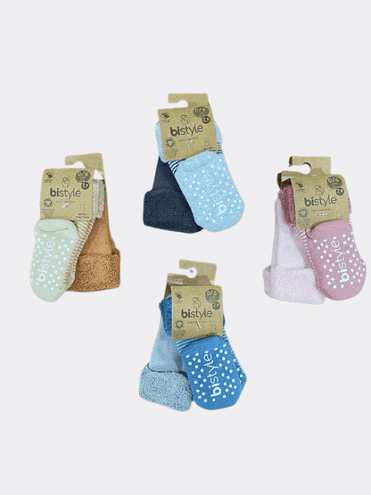 Pack Of 2 Pairs Thick Stripped Socks - La Farandole Paris