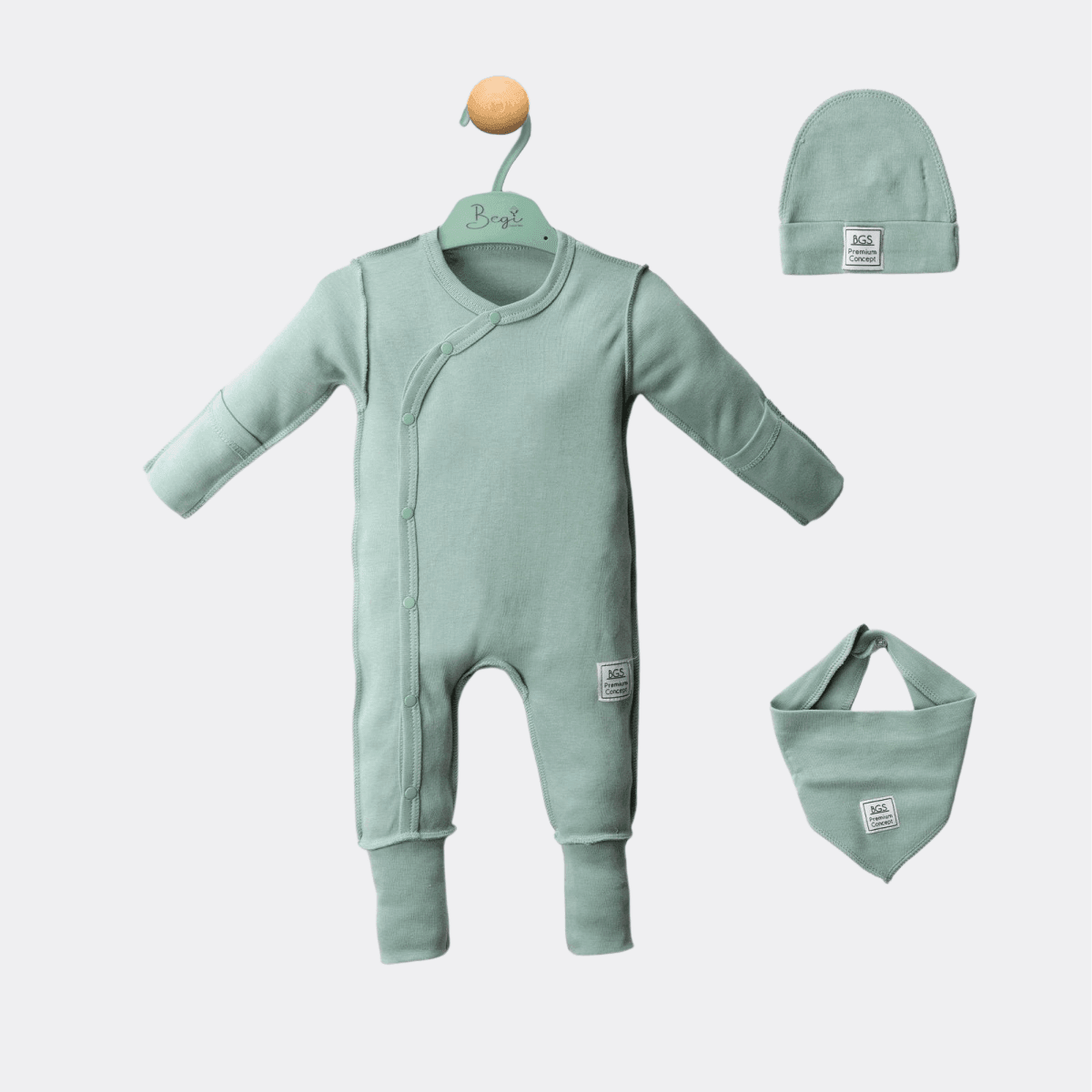 Cotton Overall With Hat And Bib - La Farandole Paris