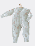 Light Mint And Pink Sleep Overall - La Farandole Paris