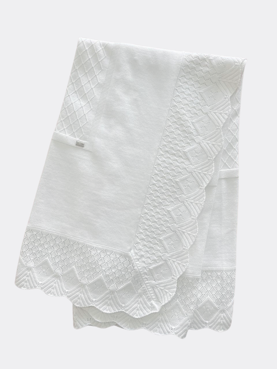 White Plain Organic Cotton Blanket