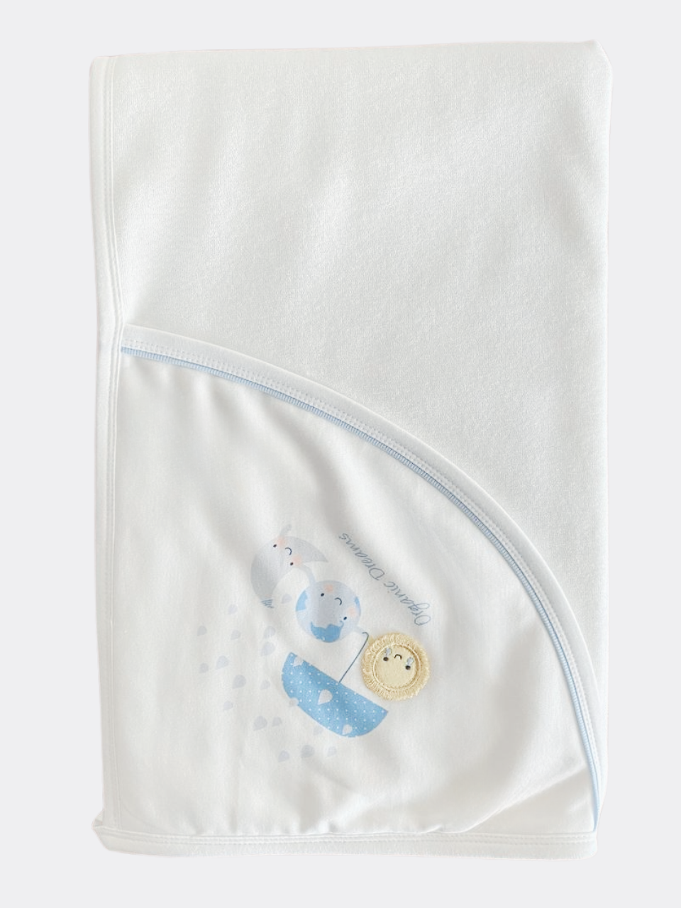 White And Blue Sun Bath Towel