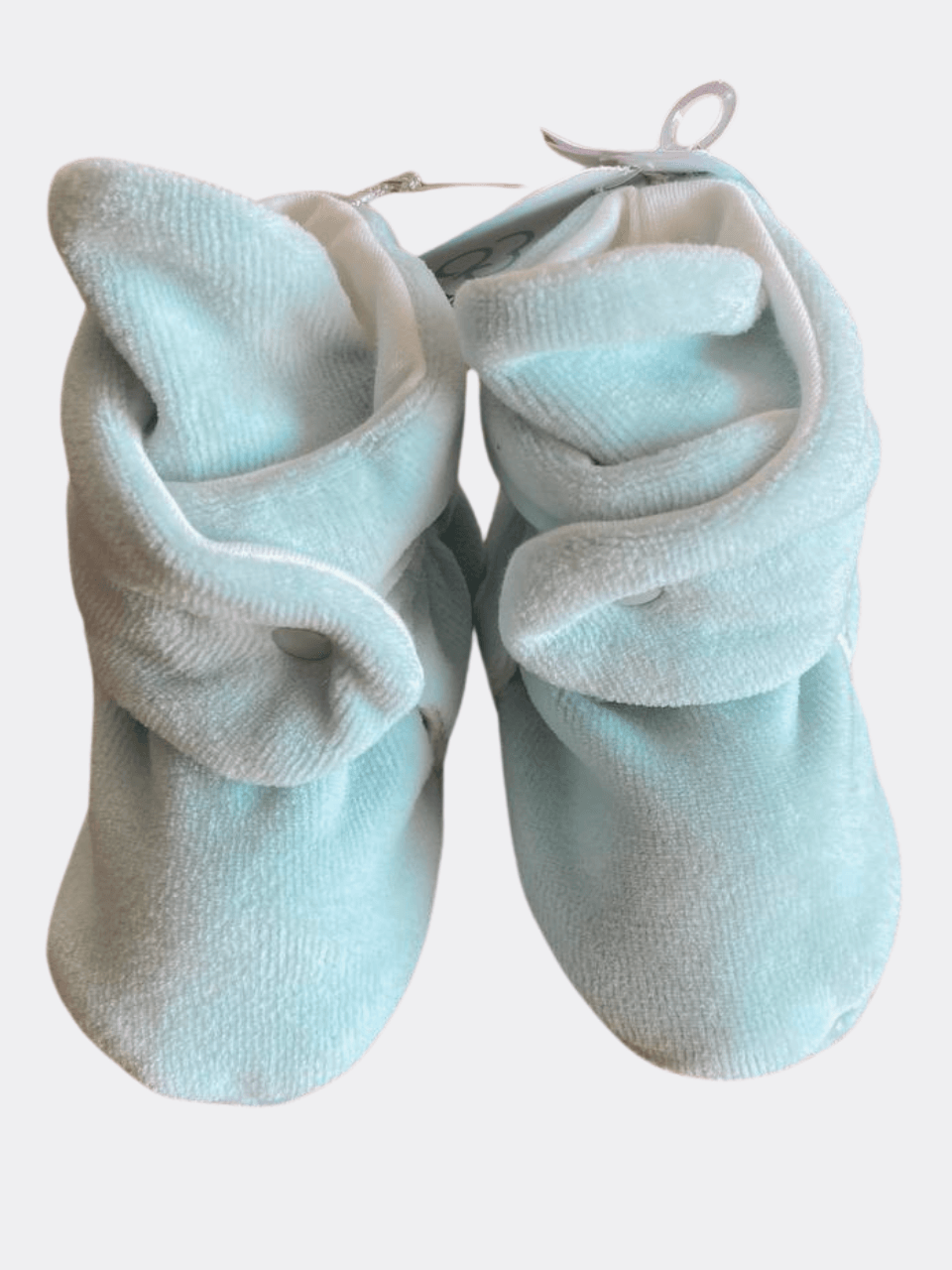 Mint Green Velvet Booties - La Farandole Paris