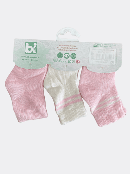 Ankle Bamboo Socks 3 Pcs Pack - La Farandole Paris