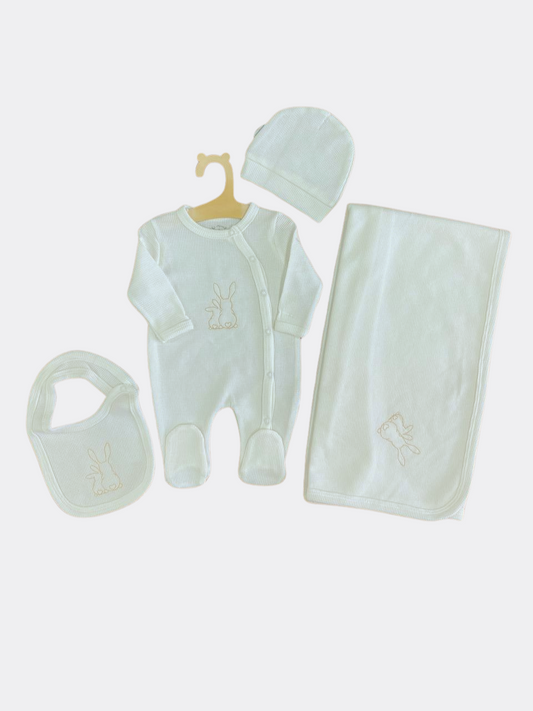 White Rabbit Organic Cotton 4 Pieces Hospital Set