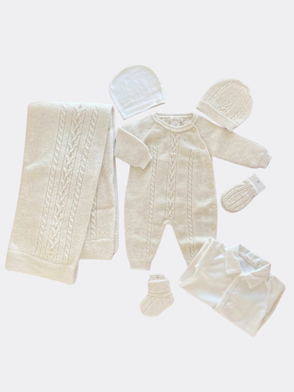 Ecru Wool Hospital Set 7-Pieces