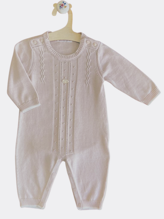 Beige Organic Cotton Overall