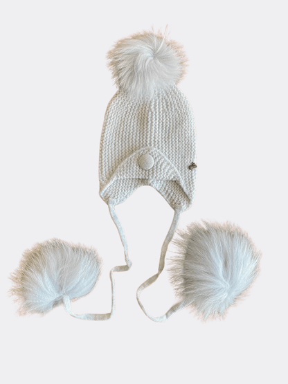 Wool Hat With Fur Trim - La Farandole Paris