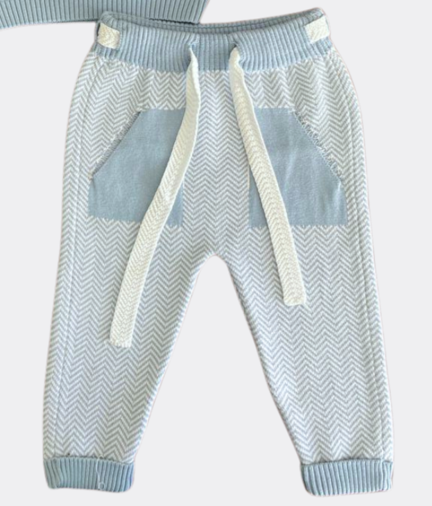 Baby Blue Organic Cotton Polo Set 2 Pieces