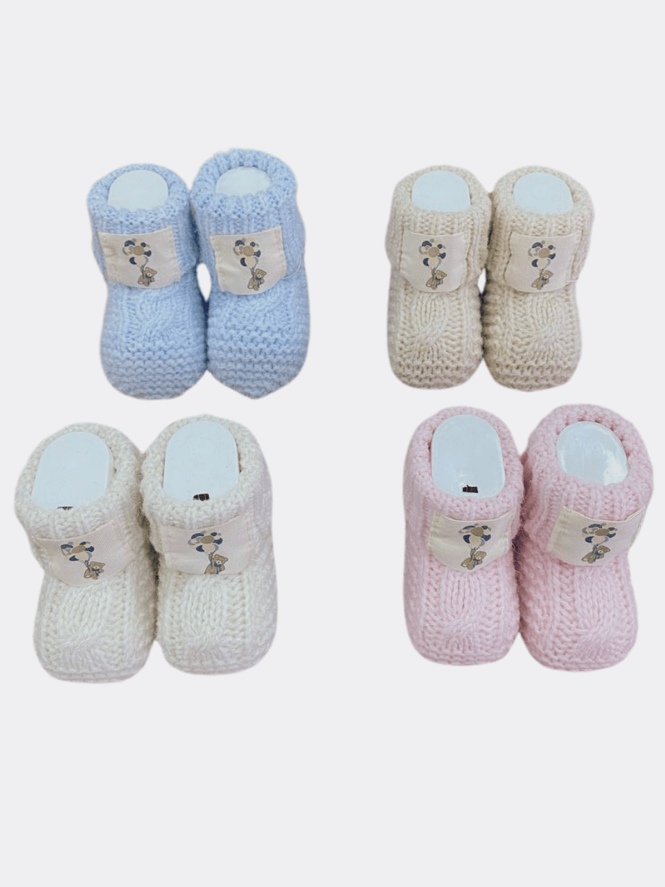 Bear Style Baby Booties - La Farandole Paris