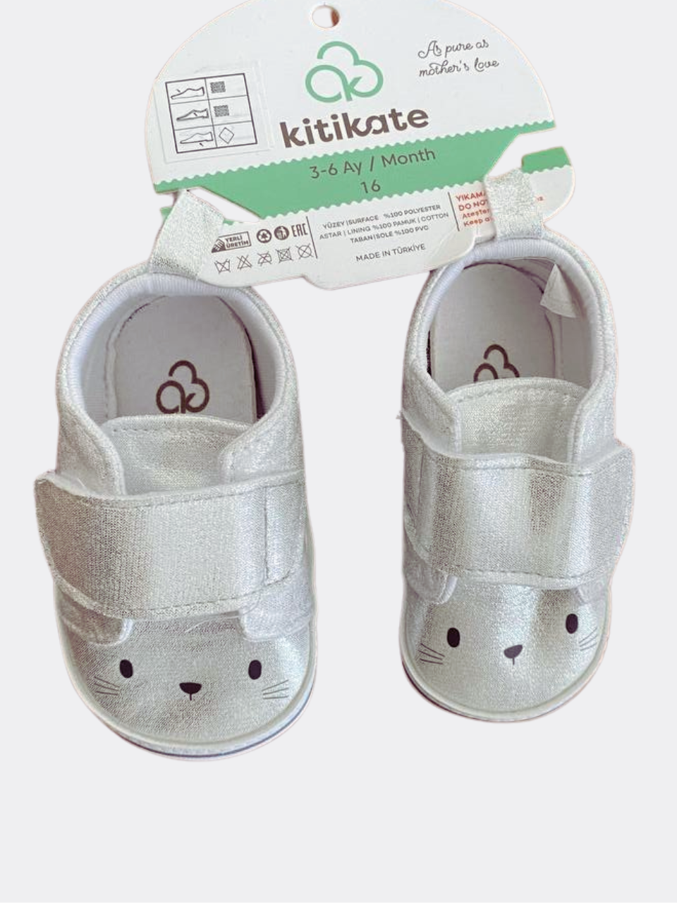 Grey Rabbit Shoes for baby Girl