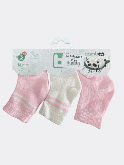 Ankle Bamboo Socks 3 Pcs Pack - La Farandole Paris