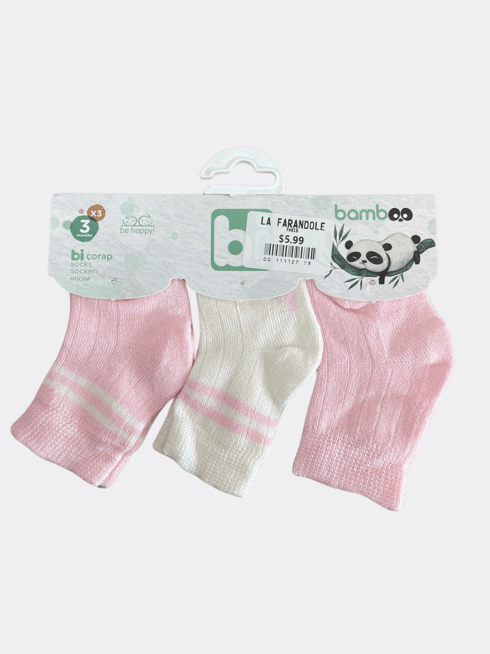 Ankle Bamboo Socks 3 Pcs Pack - La Farandole Paris