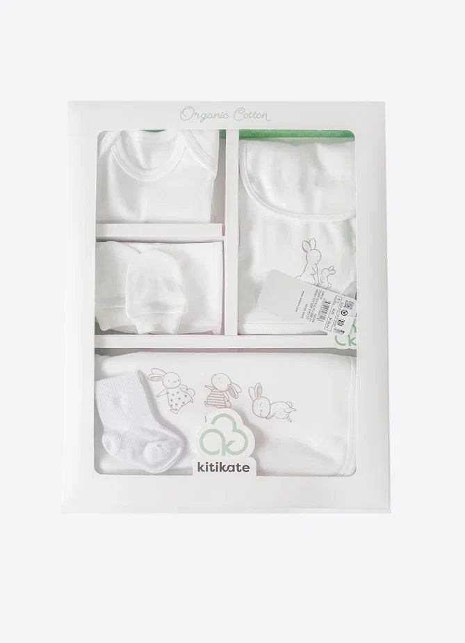 White Organic Cotton 10 Pieces Hospital Set