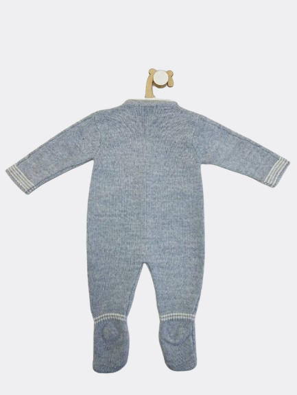 Baby Blue Organic Wool Overall Socks