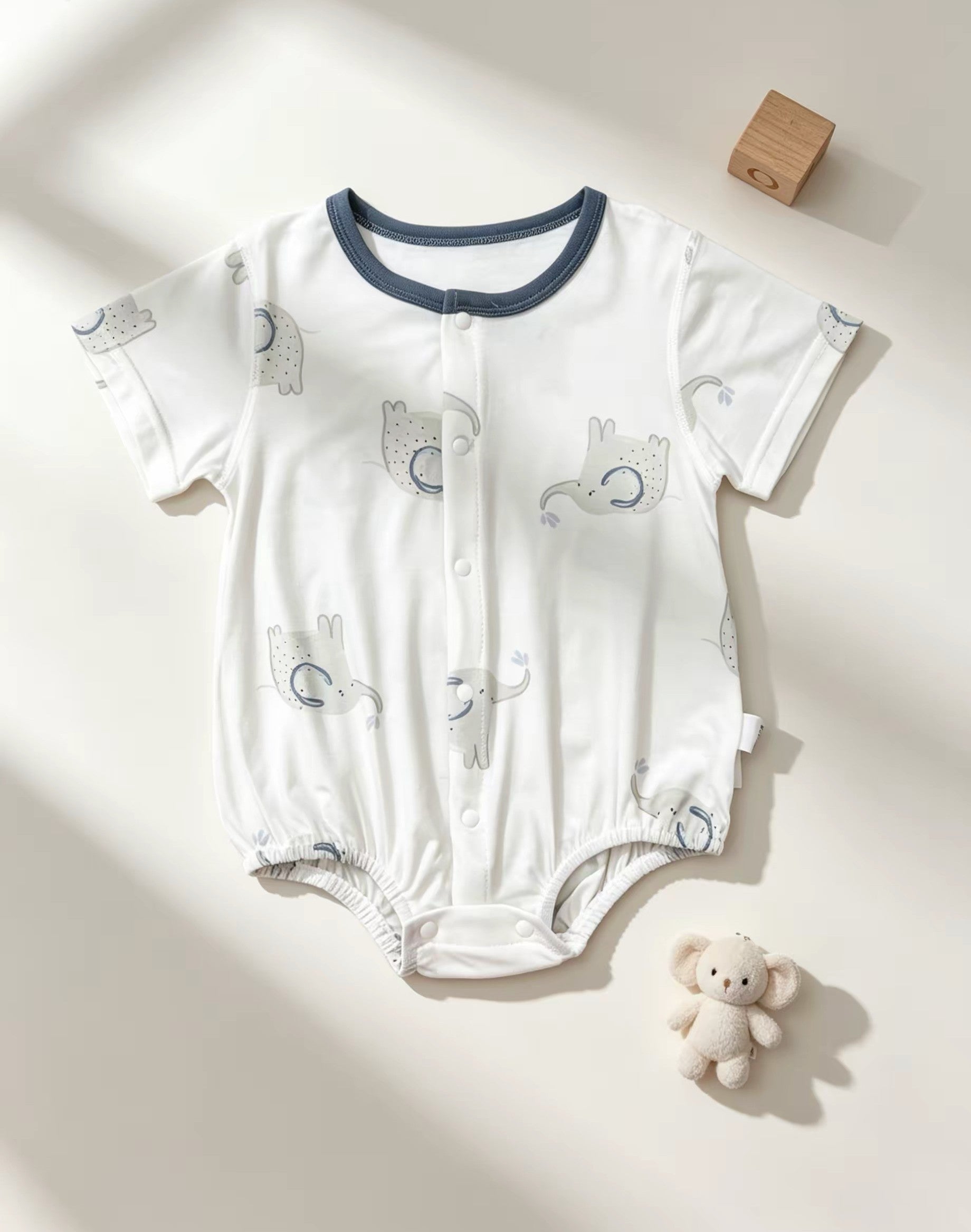 White Elephant Silky Cotton Romper