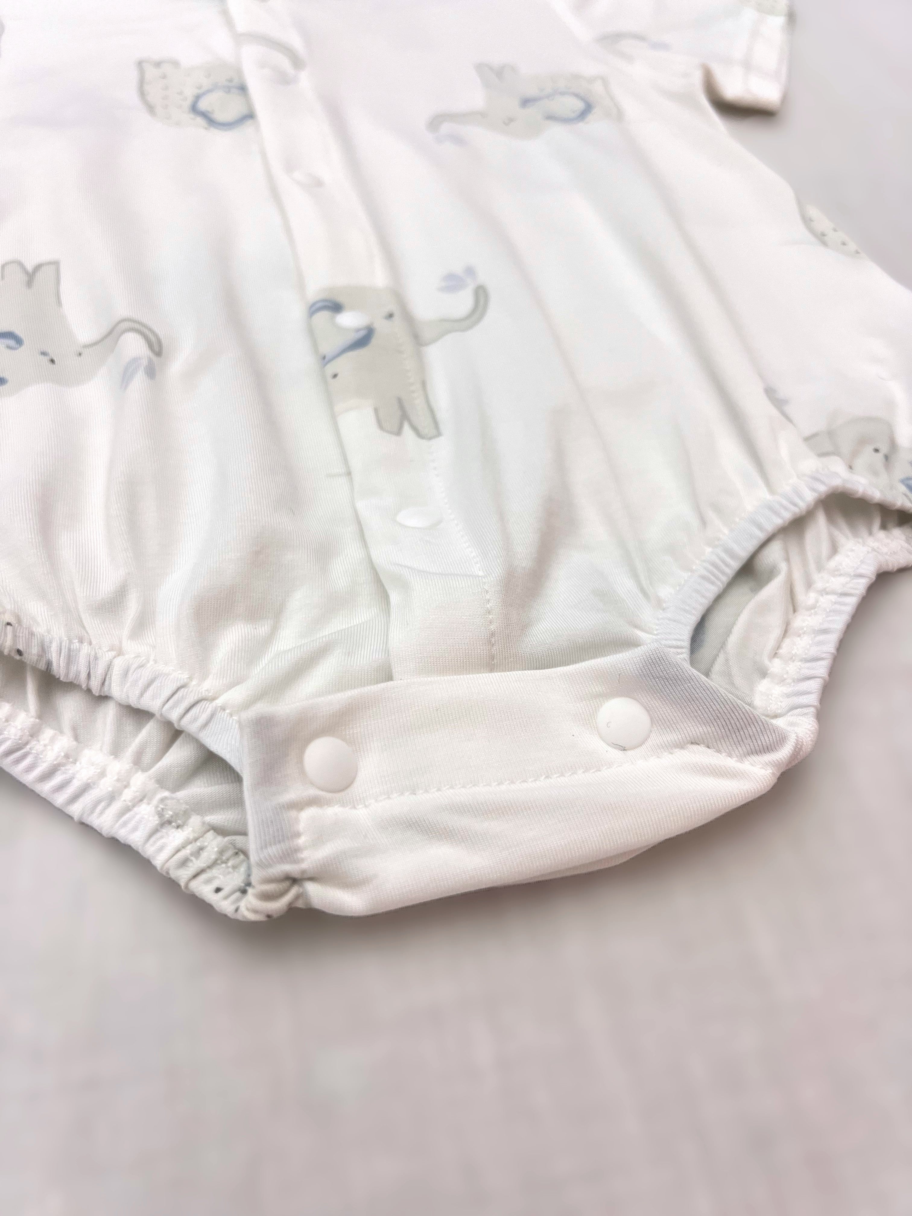 White Elephant Silky Cotton Romper