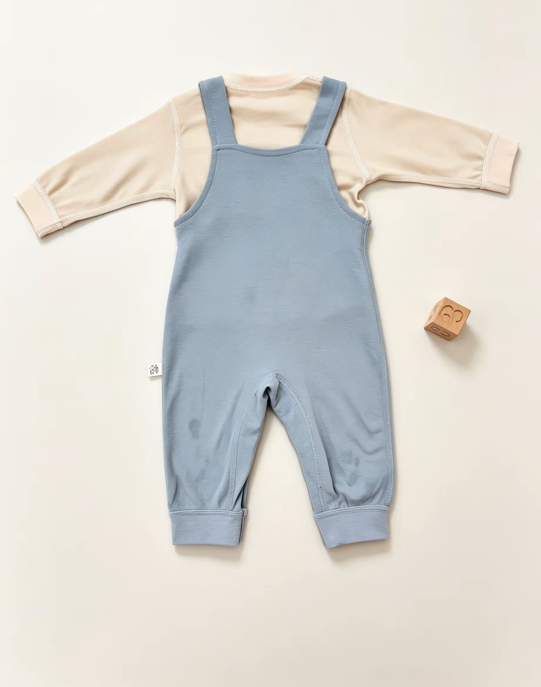 Blue Dog Salopette Cotton Overall 2 Pcs
