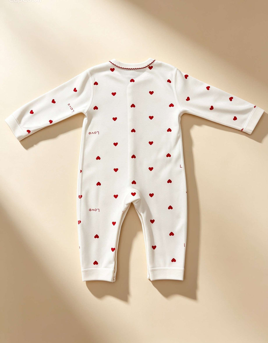 Red Hearts Cotton Overall