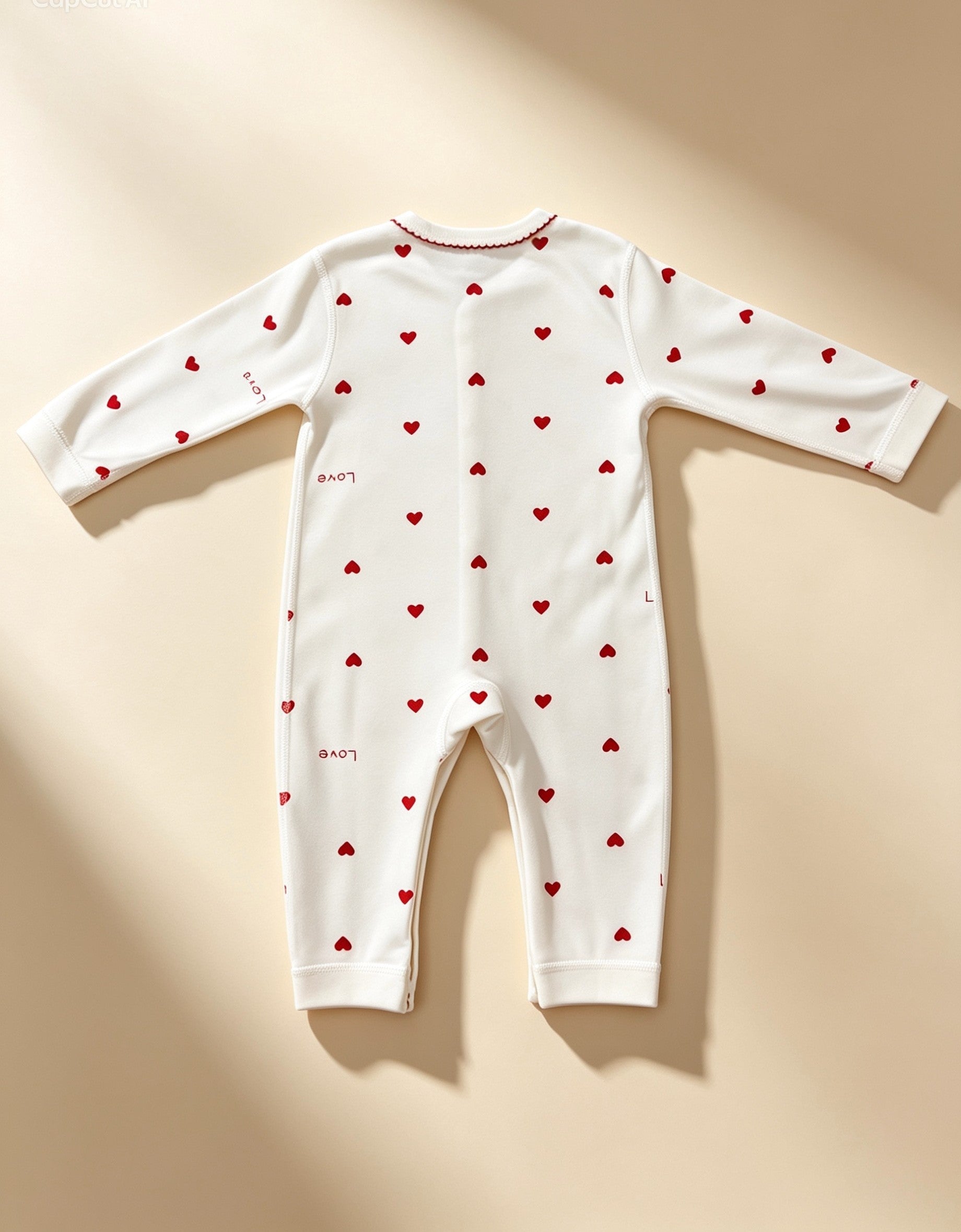 Red Hearts Cotton Overall