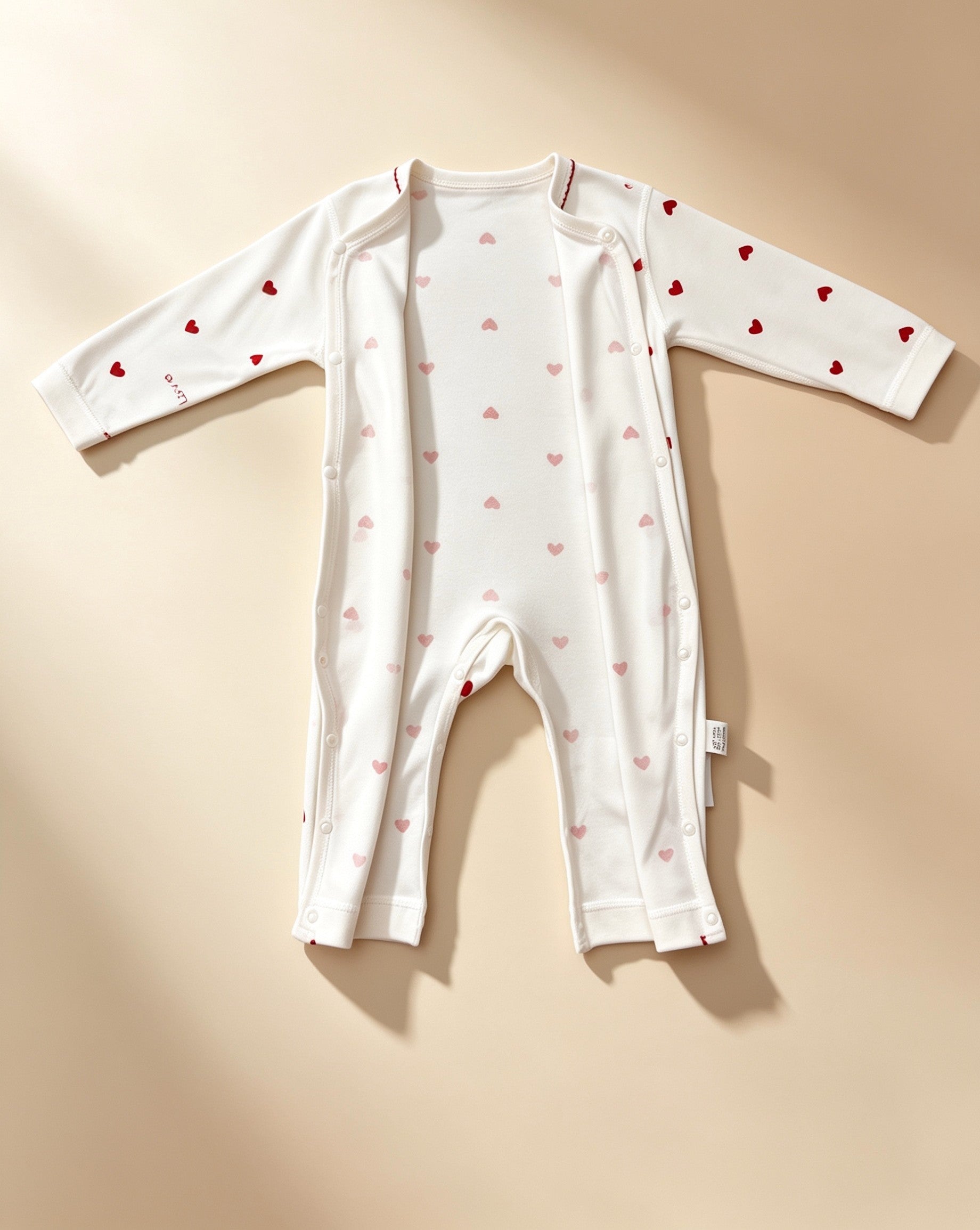 Red Hearts Cotton Overall