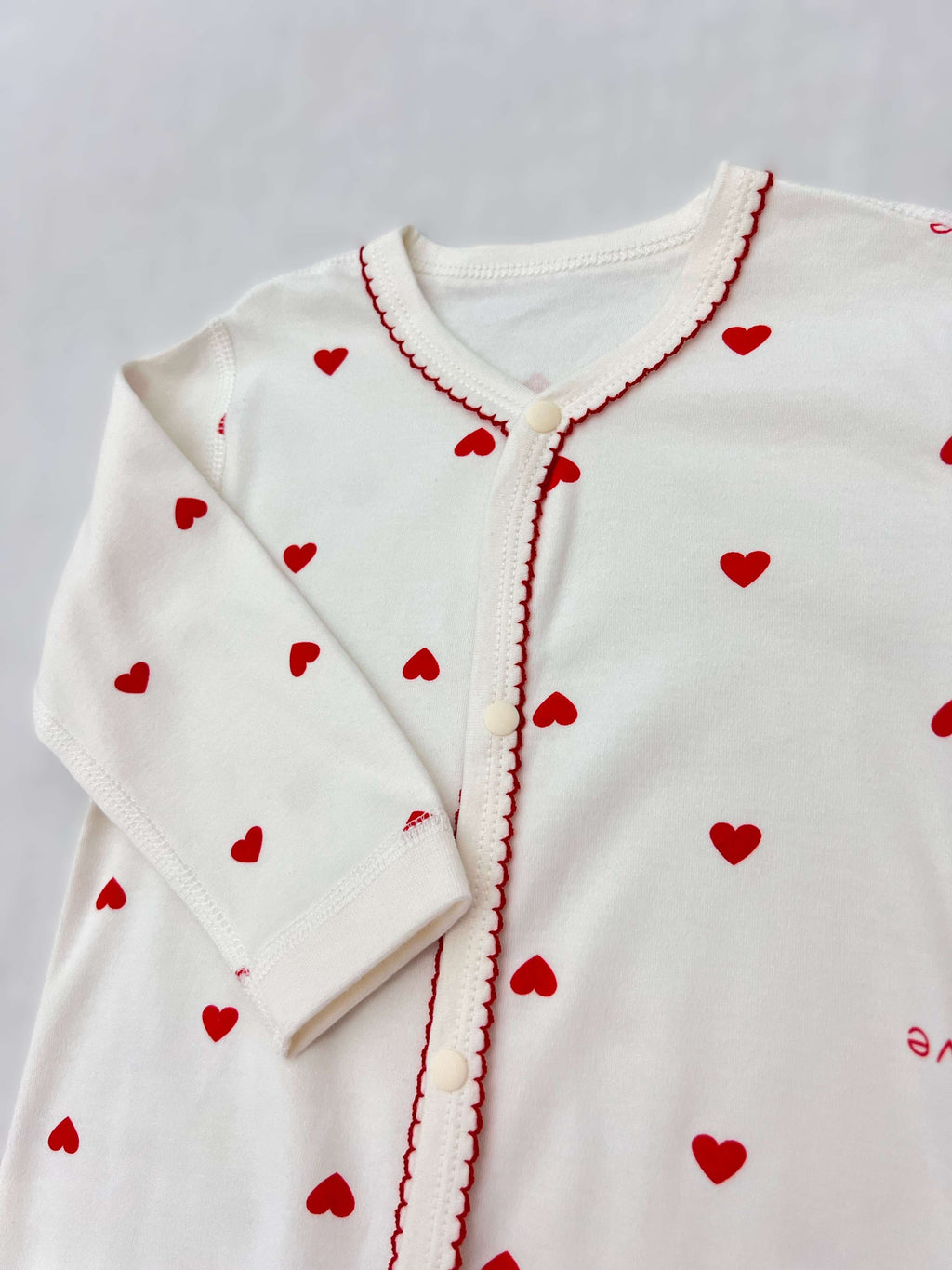Red Hearts Cotton Overall