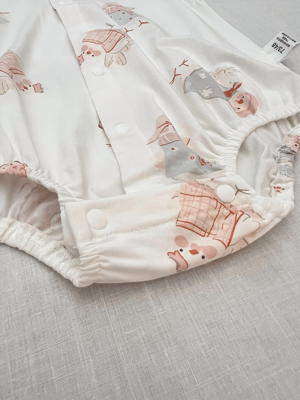 White Floral Silky Cotton Romper