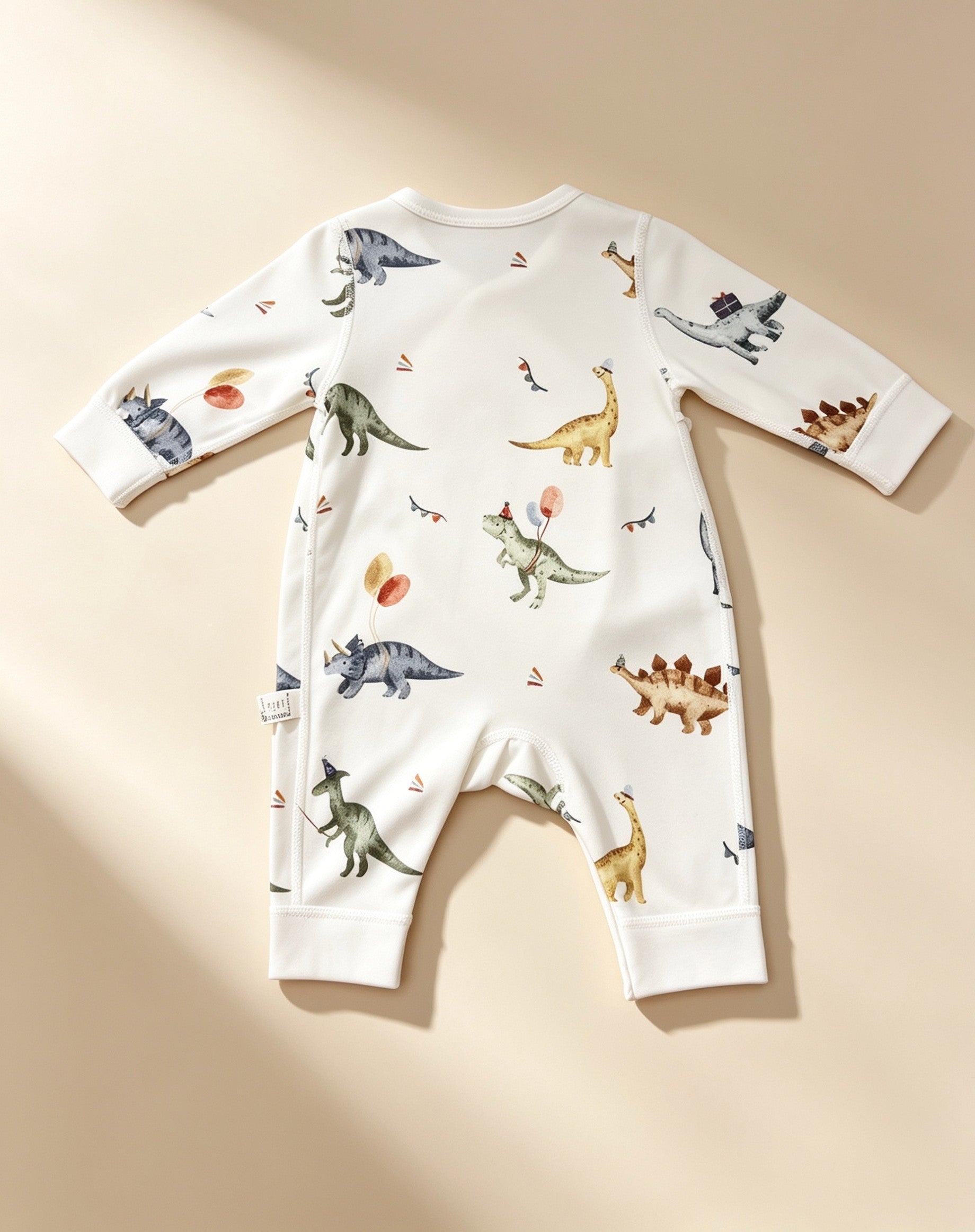 White Dinosaurs Double Breasted Cotton Overall