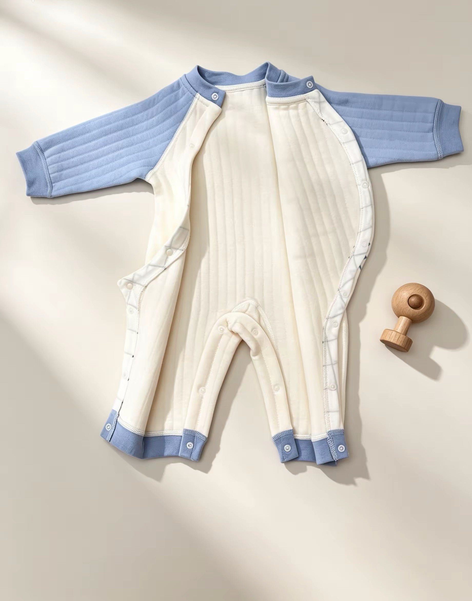 Blue Elephant Thick Cotton Overall