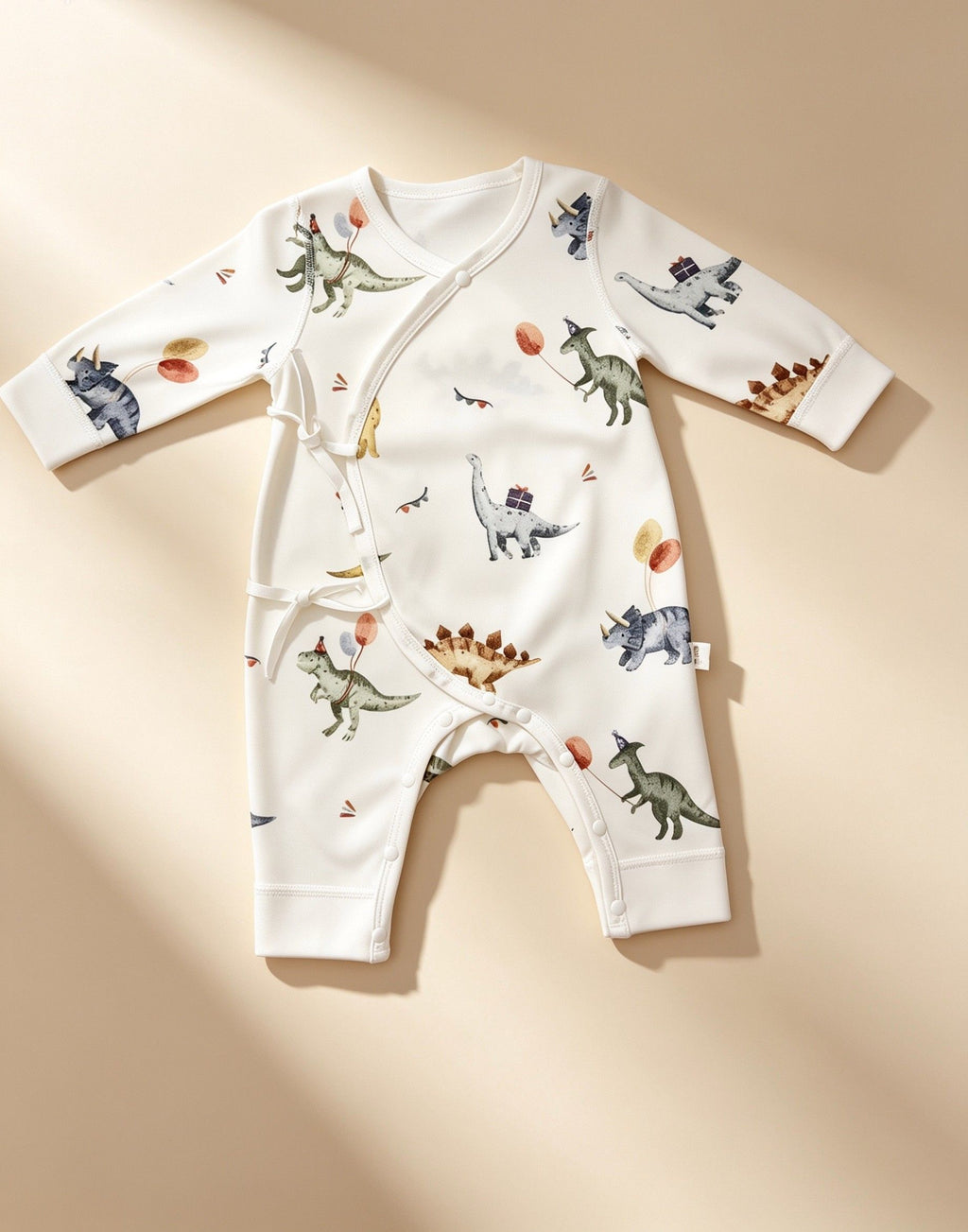 White Dinosaurs Double Breasted Cotton Overall