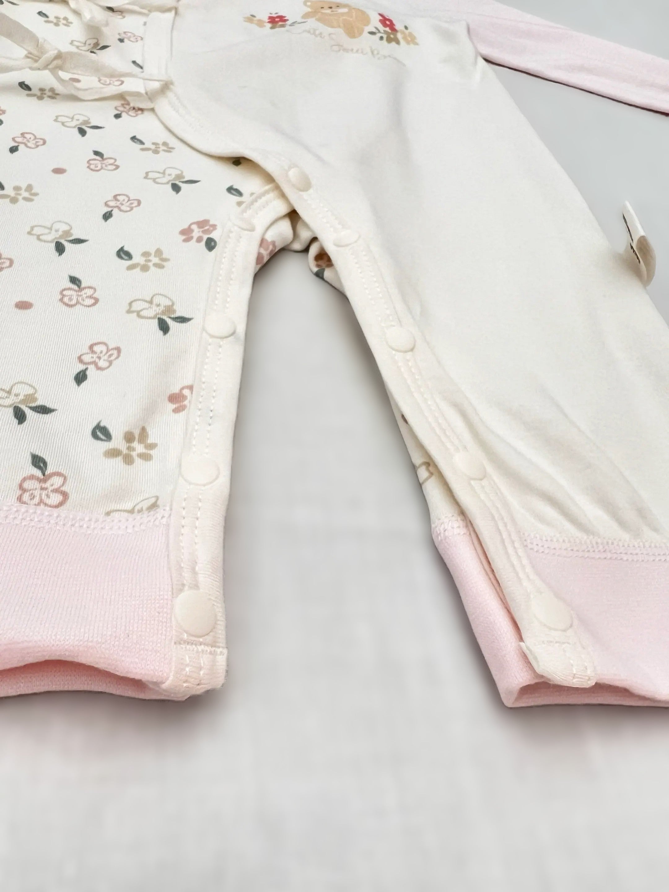 Light Pink Double Breasted Cotton Overall