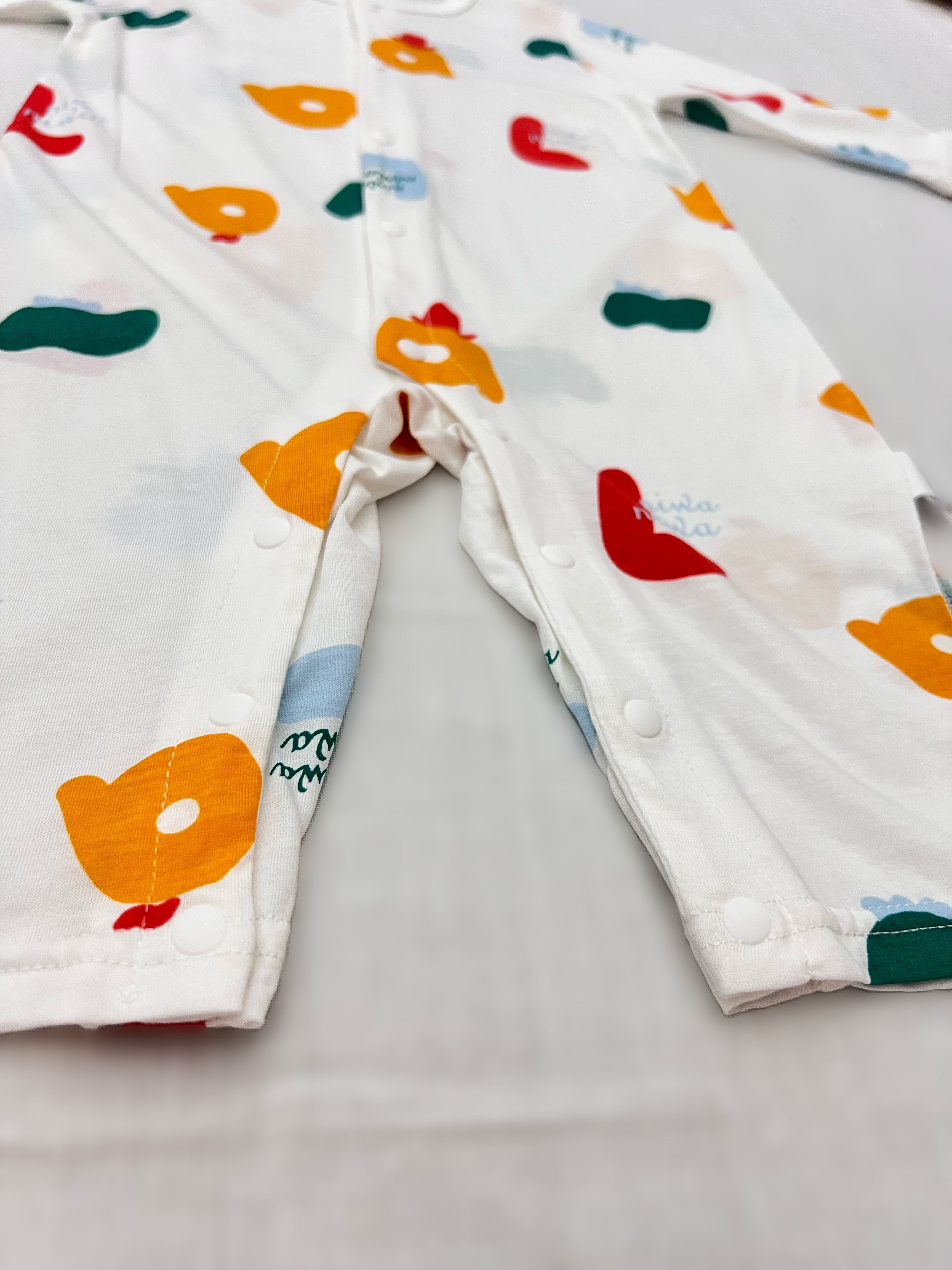 White & Colors Silky Cotton Romper
