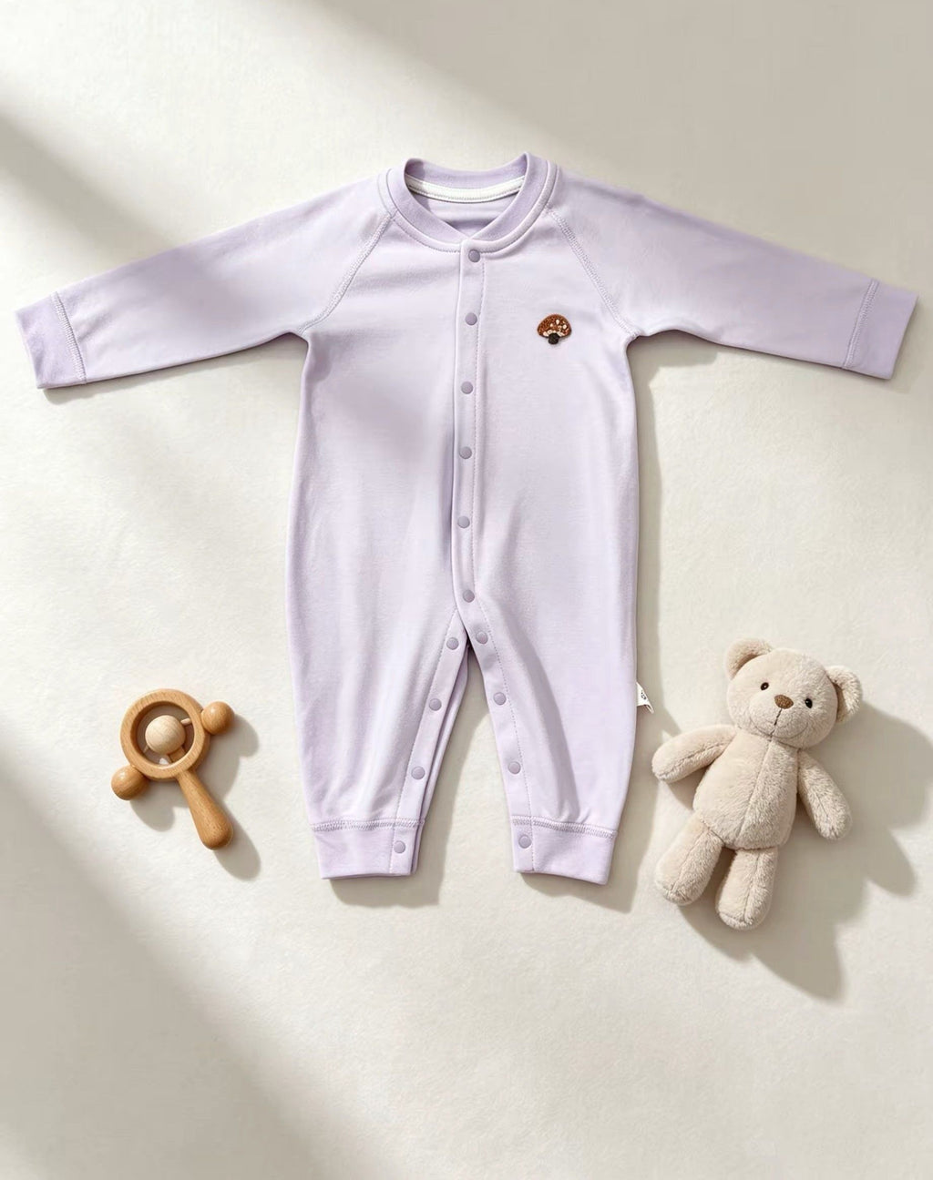 Pastel Embroidered Cotton Overall