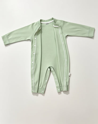 Pastel Embroidered Cotton Overall