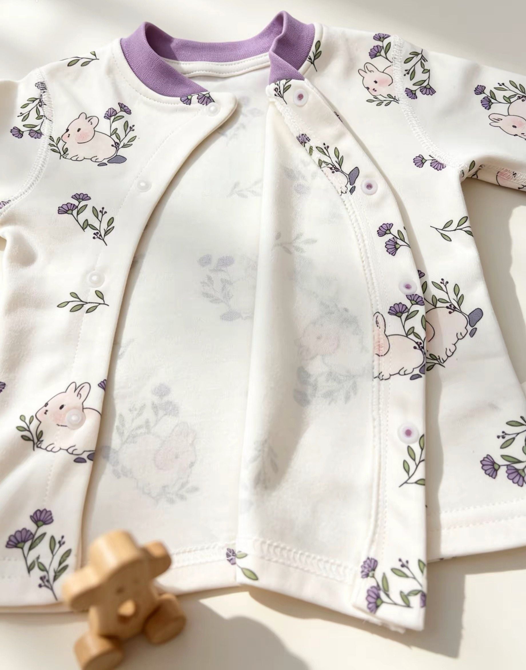 High Waist Cotton Pyjama 2 Pcs Set