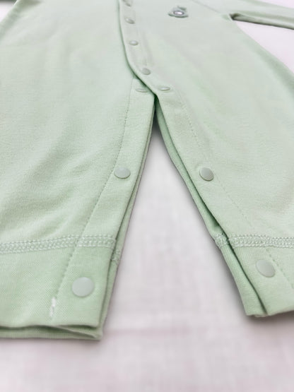 Pastel Embroidered Cotton Overall