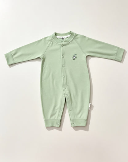 Pastel Embroidered Cotton Overall