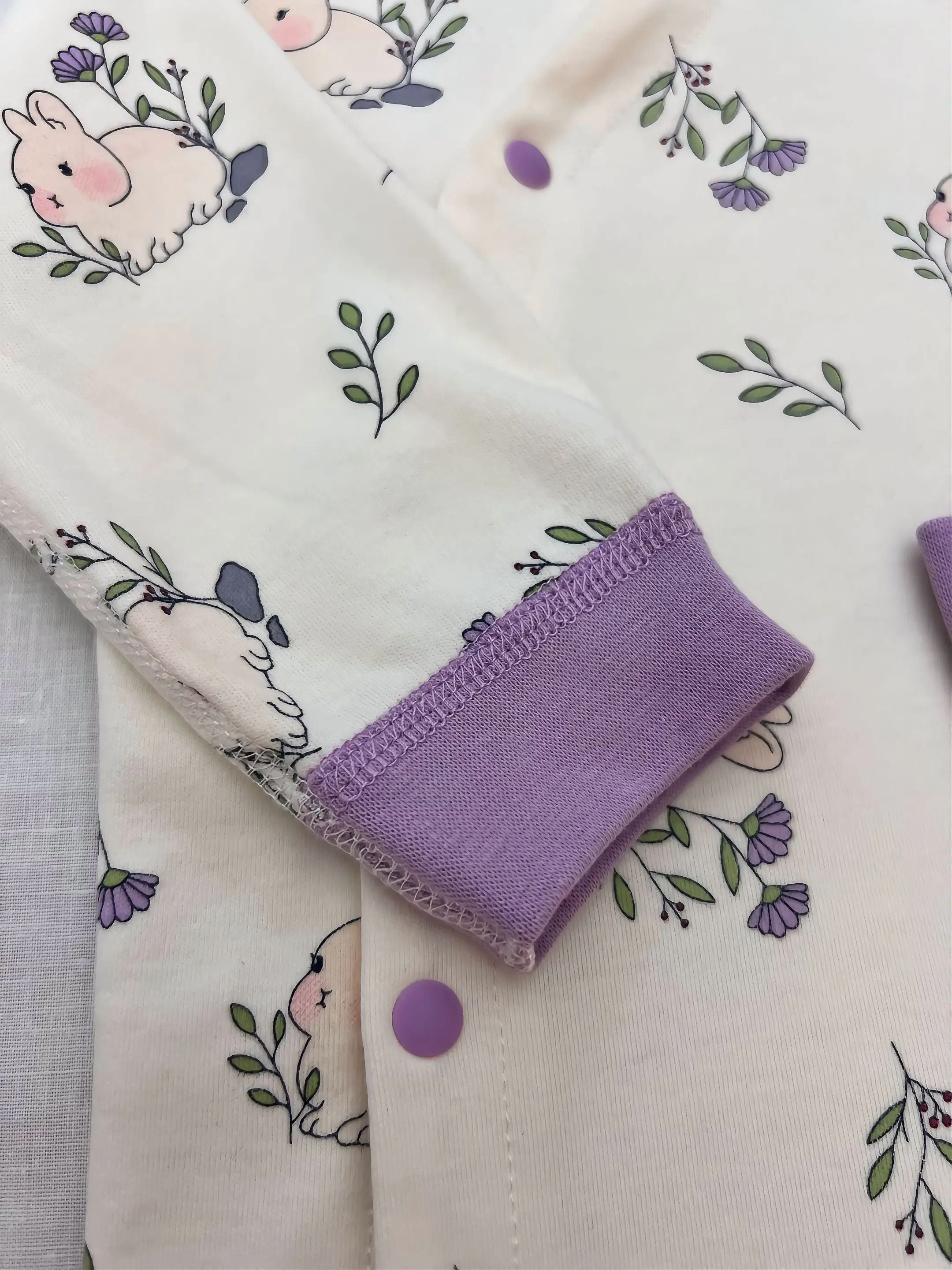 High Waist Cotton Pyjama 2 Pcs Set