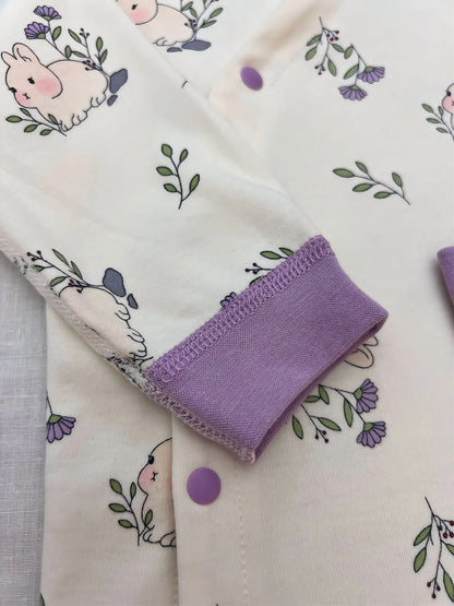High Waist Cotton Pyjama 2 Pcs Set